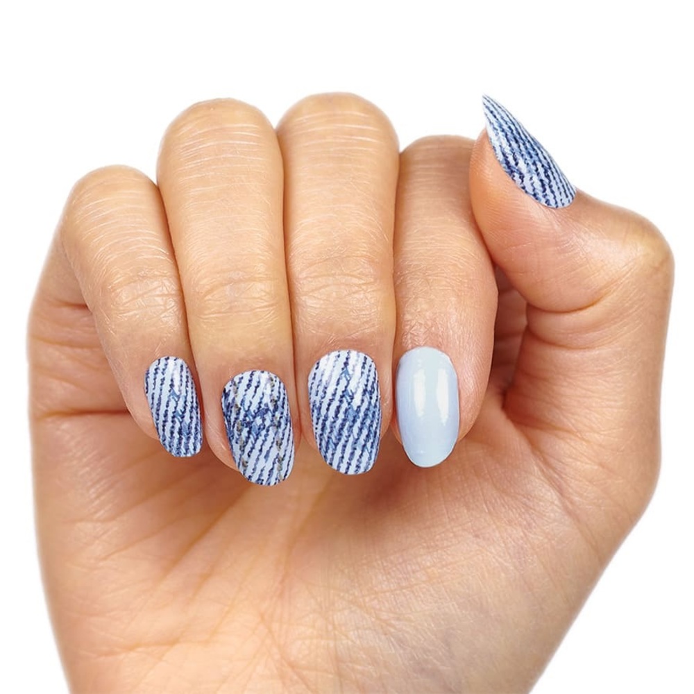 💅🏻 New sealed Blue jean baby color street nail polish strips RETIRED